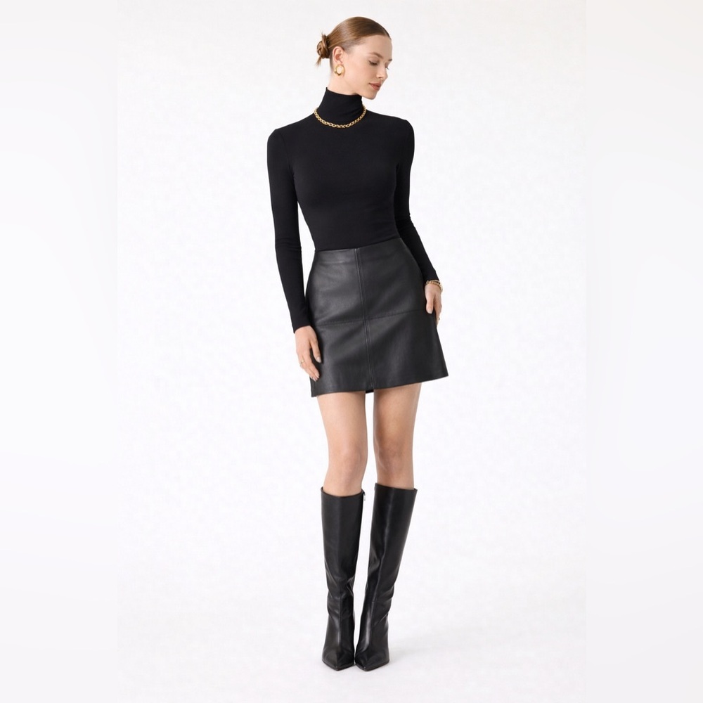 Commense Faux Leather Mini Skirt Size Small